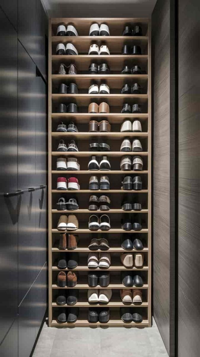Metal Grid Shoe Rack